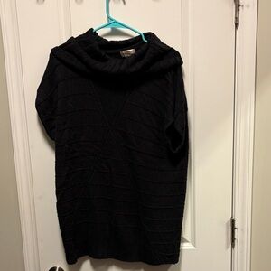 Black Cowl Neck Knit Sweater - Women's
